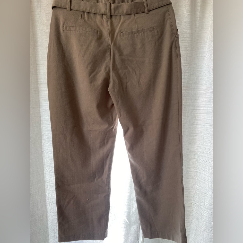 Abercrombie Wool High waist Belted Ankle Pants Size M - Picture 2 of 7